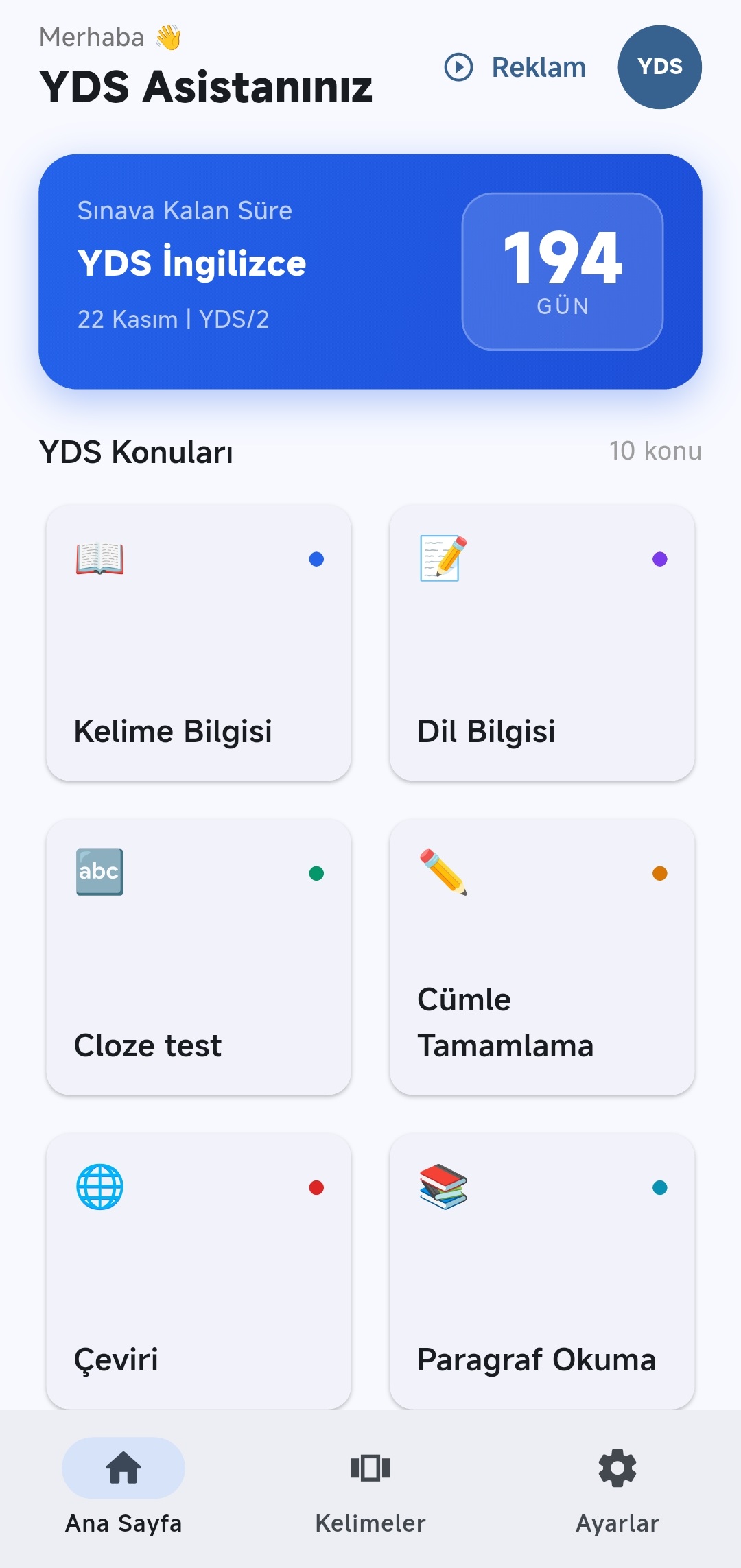 YDS App Screenshot